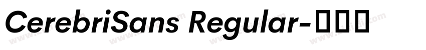 CerebriSans Regular字体转换